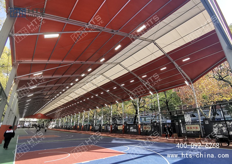 超2000平方的體育篷房館籃球，搭建周期在1周之內