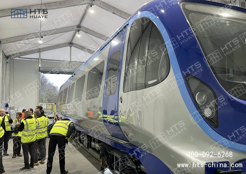 鋁合金結構篷房框架為鋁合金材質，抗風10級，覆蓋為B1級阻燃材料