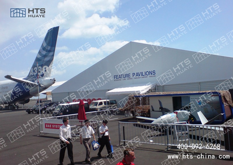 優異的抗風抗雪性能足以讓飛機篷房穩定如山