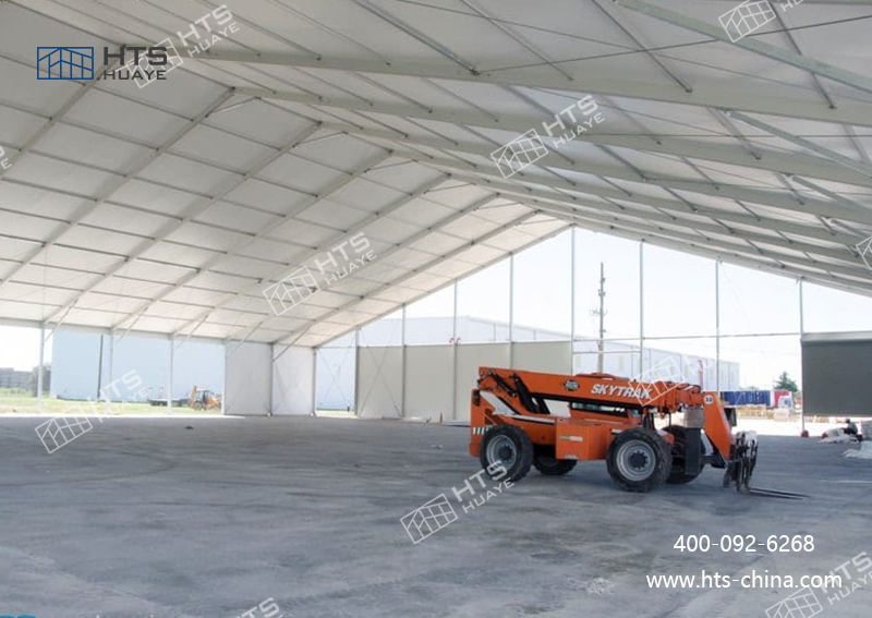 無需復雜地基，現場無加工作業，選簡易戶外倉庫篷房更高效