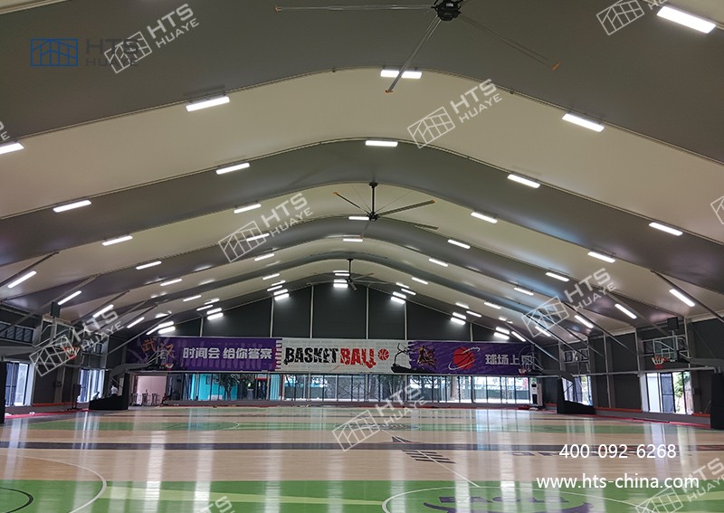 籃球場大棚不受場地限制，隨時隨地搭建籃球夢想