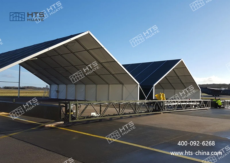 鋁合金可拆卸機(jī)庫(kù)篷房為航空運(yùn)營(yíng)提供了更具性價(jià)比的設(shè)施選擇